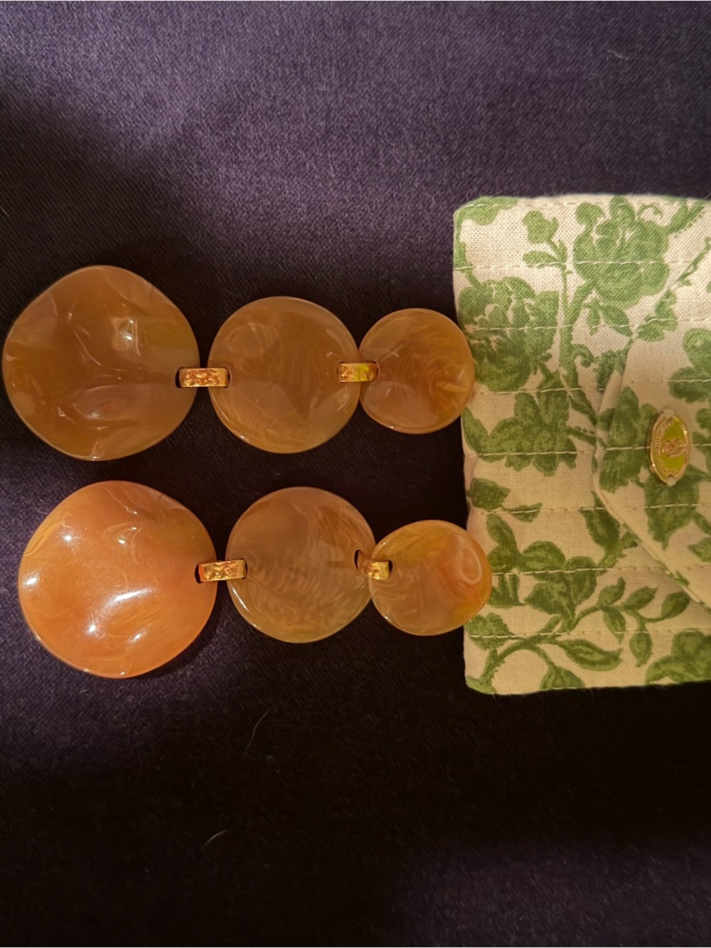 Sezane Women’s Drop Earrings in Honey Amber